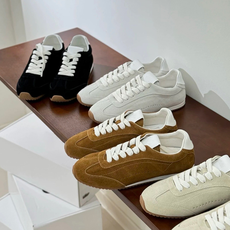 Men'S Shoes In Style - ユニセックスレディースカジュアルシューズ本革スエードスニーカーメンズレースアップウォーキングシューズホワイトシューズスタイルデザイナーレディースシューズ