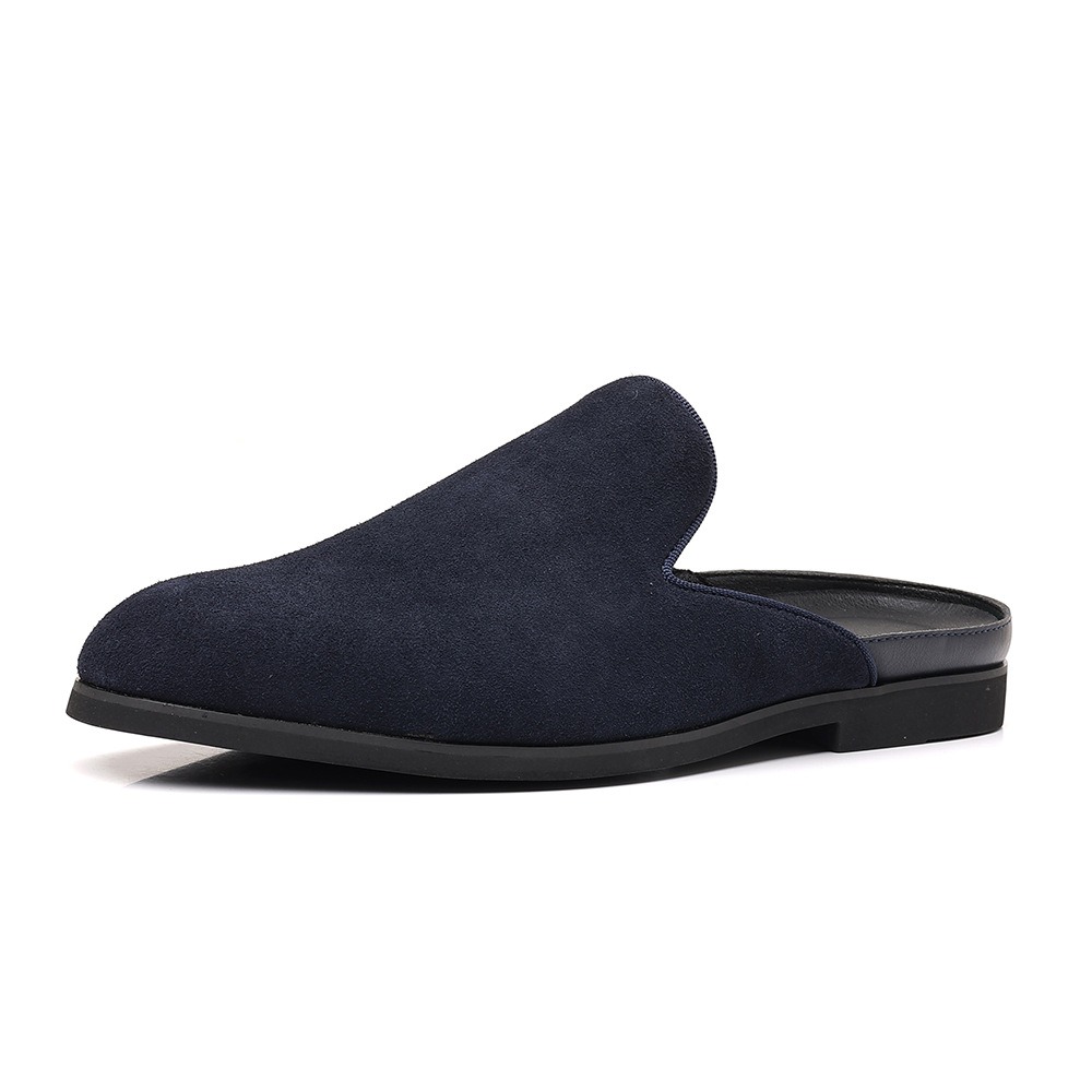 Men Shoes Formal - メンズスエードミュール、ローファー、フォーマルスリッパ、デザイナーシューズ、ハーフスリッパ、メンズミュール、男性用スリッパ、パントフォーレ