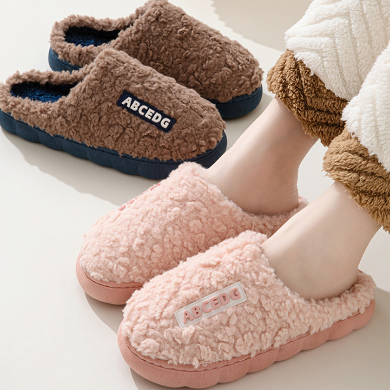 Men'S Shoes In Style - トレンド冬用カップル室内用滑り止め付きメンズ・レディース兼用ビーチサンダル、暖かいスリッパ、ホームスライド、カジュアル寝室用ソフトコンフォートシューズ