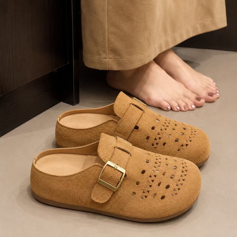 レディースサマー厚底スリッポンサンダルオープントゥプラットフ - Men Shoes On のレビューと価格