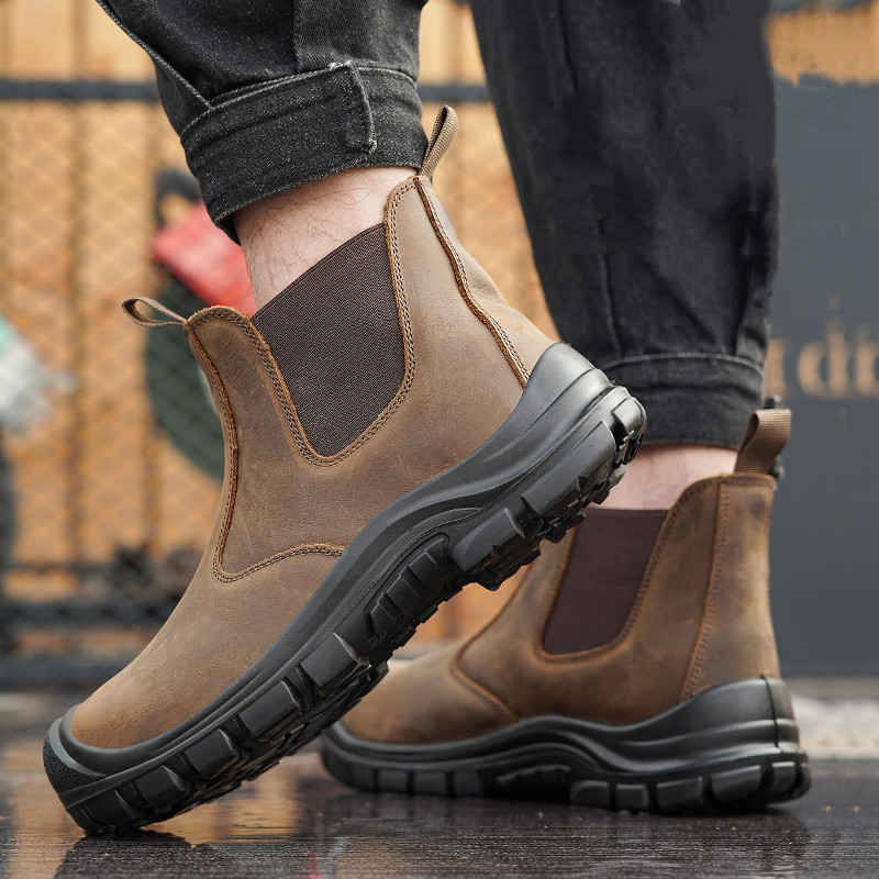 大きいサイズのメンズファッション、スチールトゥカバー付きワー - Men Shoes Office のレビューと価格