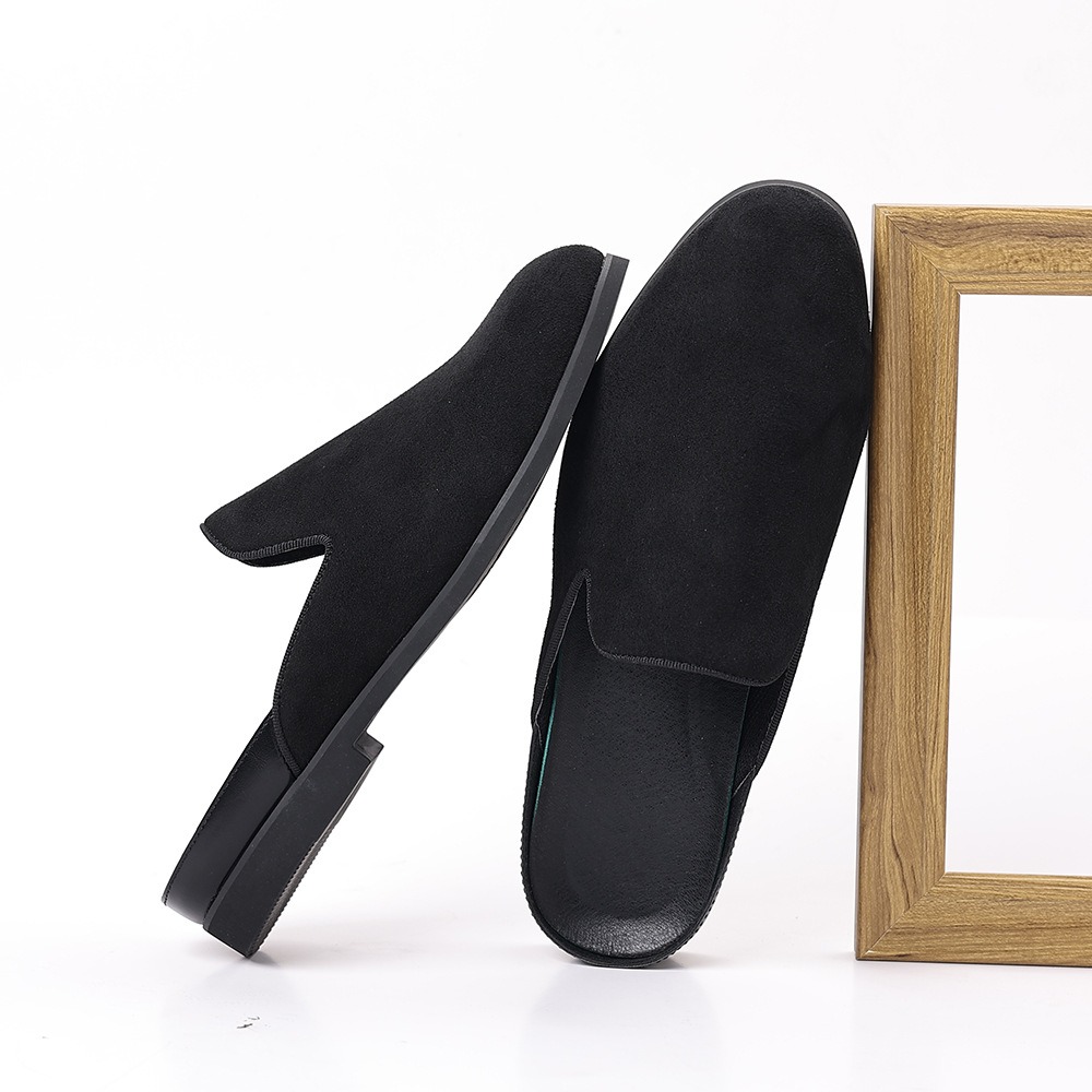 メンズスエードミュール、ローファー、フォーマルスリッパ、デザ - Men Shoes Formal のレビューと価格