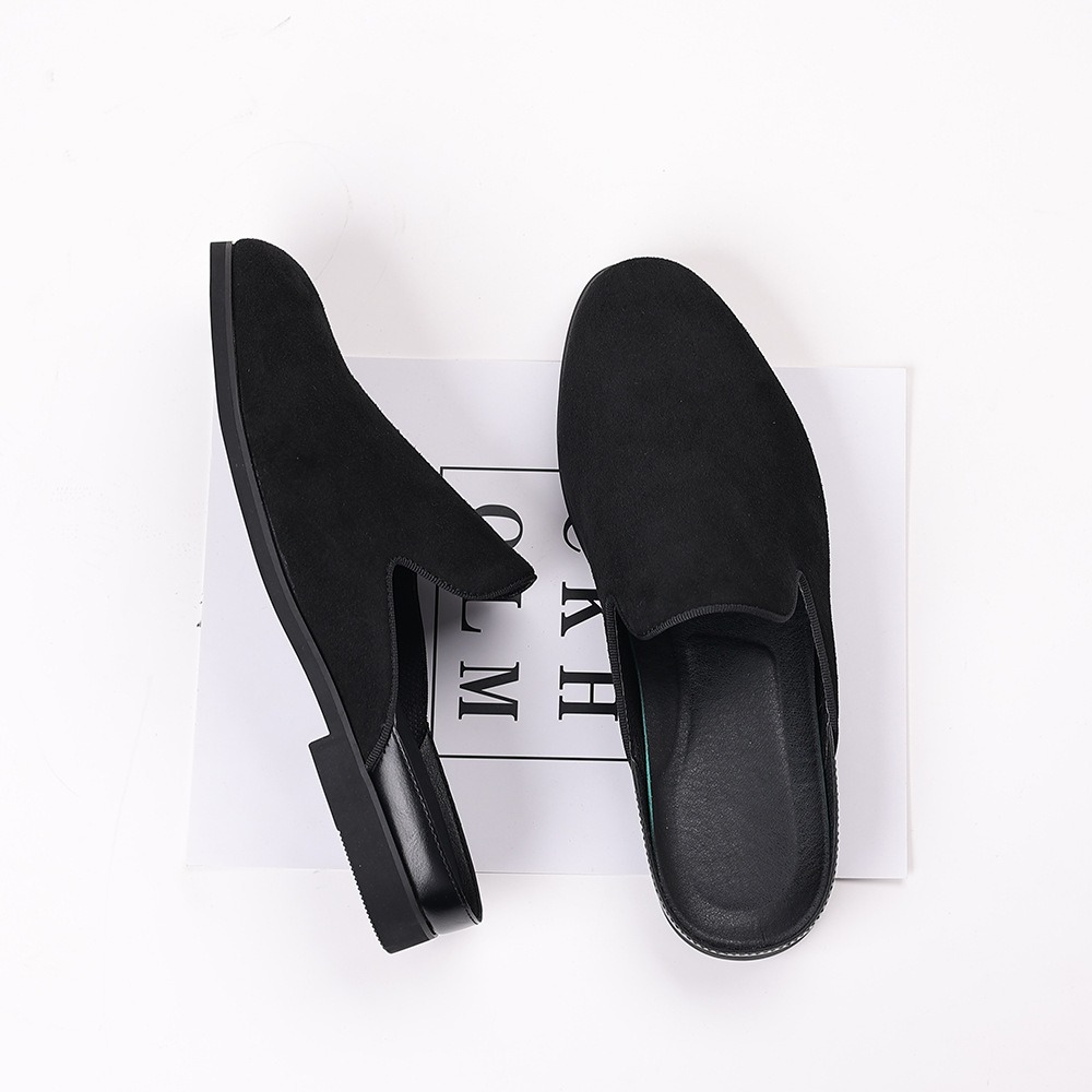 メンズスエードミュール、ローファー、フォーマルスリッパ、デザ - Men Shoes Formal のレビューと価格