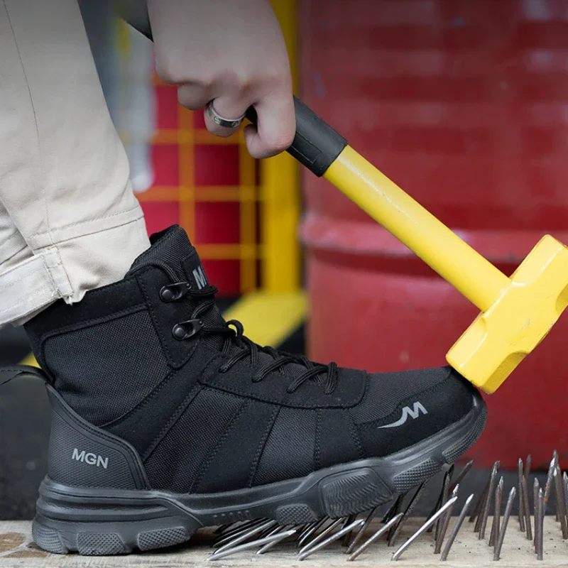 男性用のパンク防止作業靴,不滅の安全靴,鋼のつま先,破損防止 - Men Shoes Office のレビューと価格