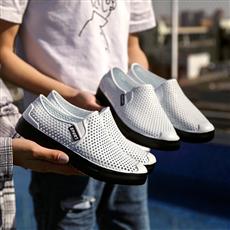 ヴィンテージミニマルメンズ手作りニット布靴弾性簡単着用スキッ - Men Shoes Office のレビューと価格