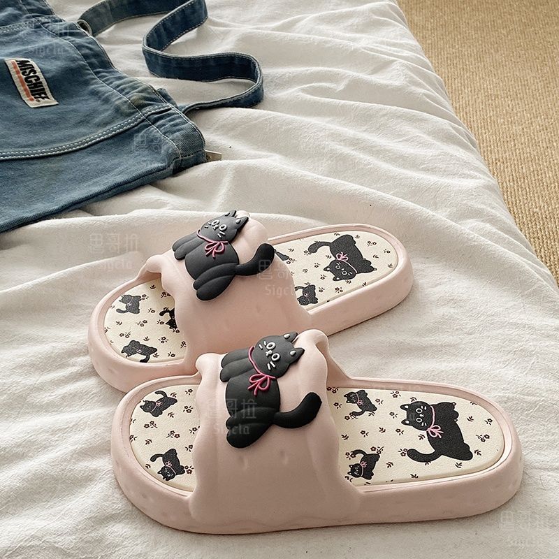 Printting かわいいクマの女性スリッパ夏屋内ソフト漫 - Men'S Shoes In Style のレビューと価格