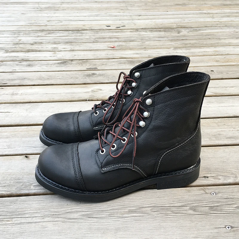 ニューメンズシューズ高級ブランドヴィンテージメンズブーツ牛革 - Men Shoes Formal のレビューと価格