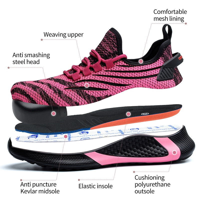 ローズレッド女性作業安全靴アンチスマッシュ抗穿刺不滅の靴作業 - Men Shoes Red Tape のレビューと価格