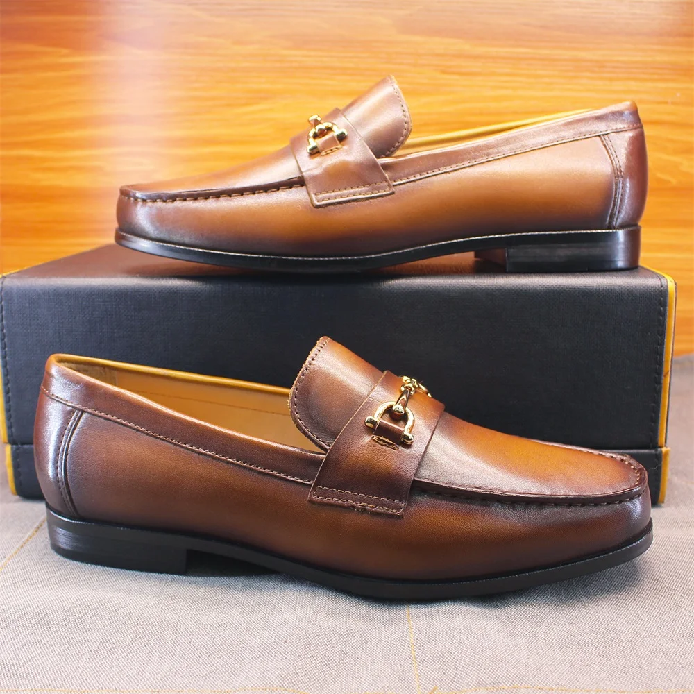 メンズローファー ドレスシューズ ラウンドトゥ フォーマル  - Men Shoes On のレビューと価格