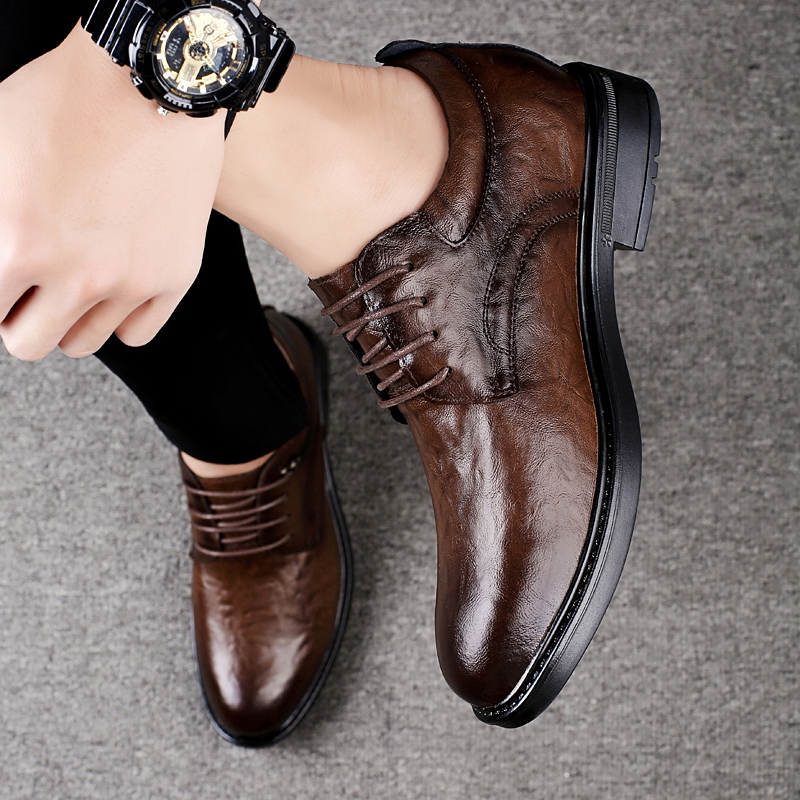 メンズレザーカジュアルシューズ 8cm身長アップ インヒール - Men Shoes Formal のレビューと価格