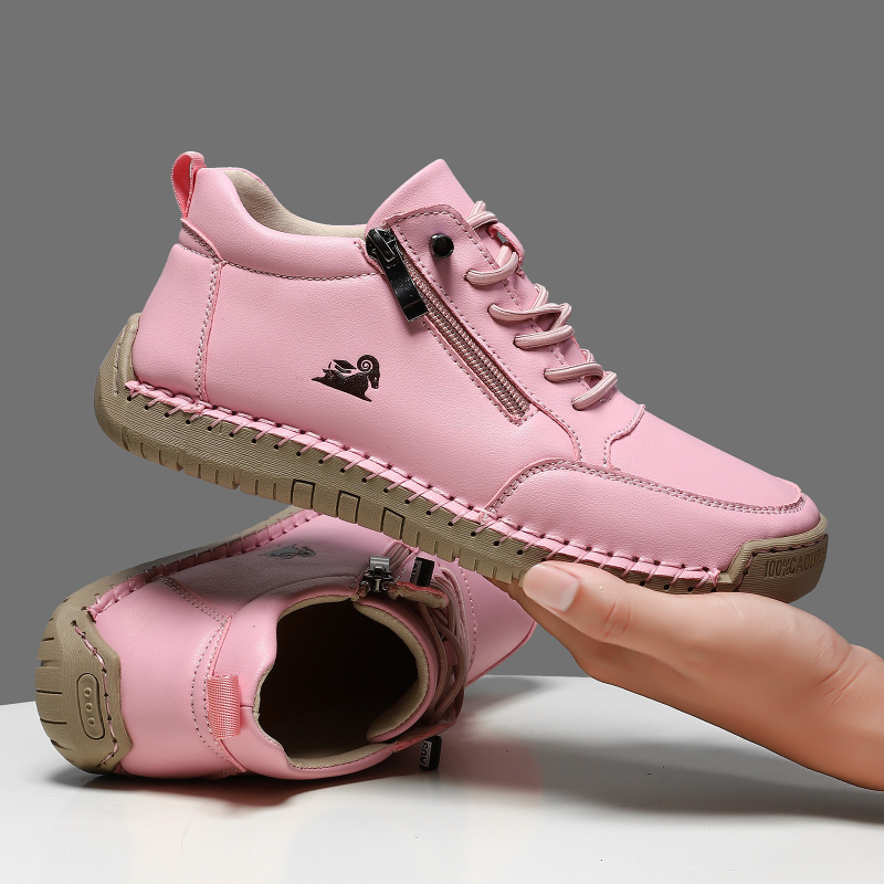 女性用スニーカー手作りレザーカジュアルシューズアウトドアソフ - Men Shoes On のレビューと価格